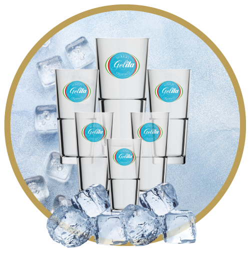 GELITA - IJSKOFFIE GLAS - per 6 stuks - 280 ml.